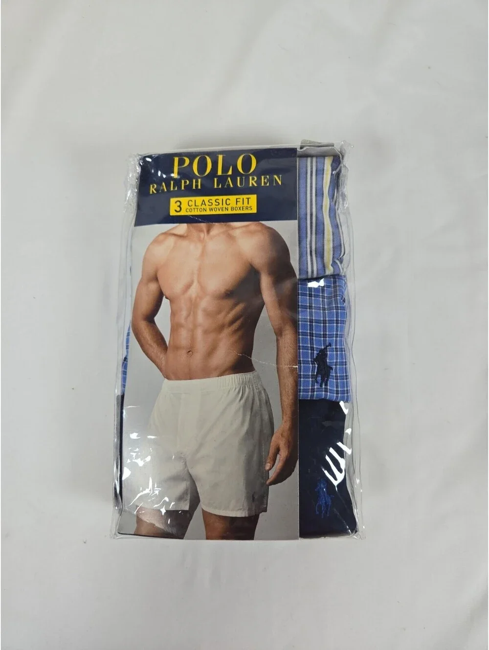 Polo Ralph Lauren Classic Fit Cotton Woven Boxers Sz Large Mix 3 Pack